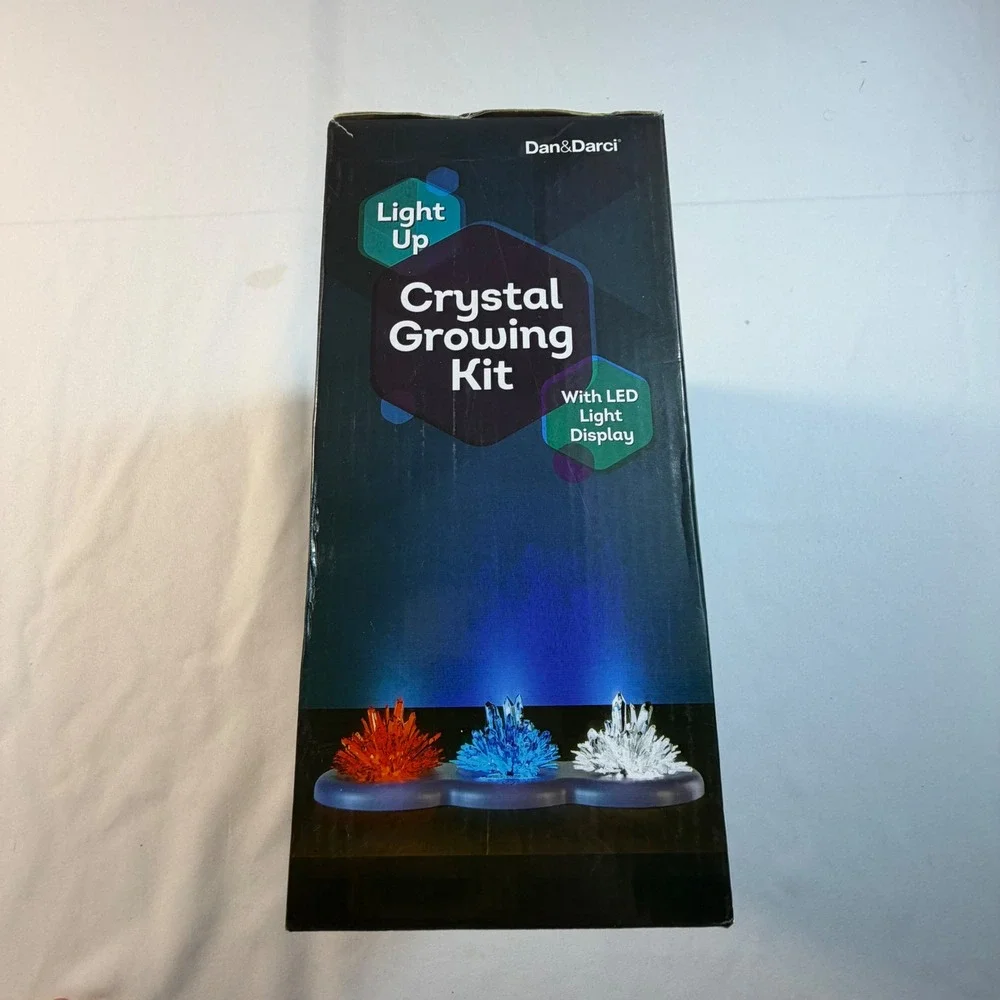 Dan&Darci Light Up Crystal Growing Kit STEM Science Geology Kit MINIEX‎